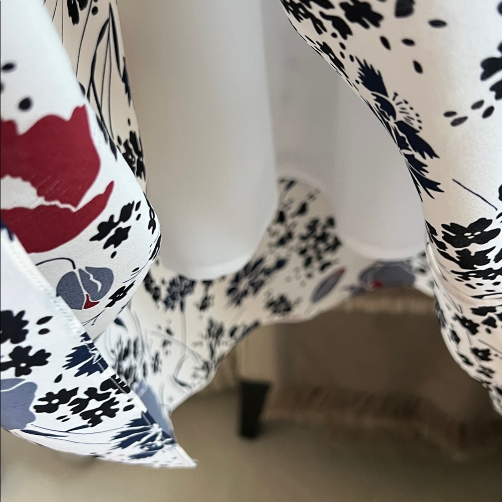 Theory Black and Red Floral Dress - Picture 3 of 5